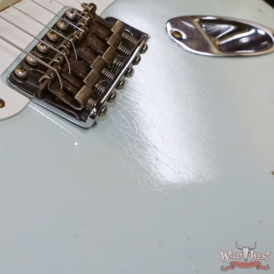 Fender Custom Shop 1956 Stratocaster Hand-Wound Master Design Bone Tone Pickups Journeyman Relic Super Faded Aged Sonic Blue image 9