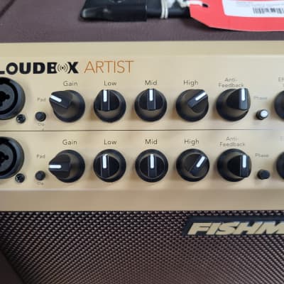 Fishman PRO-LBT-600 Loudbox Artist with Bluetooth 2-Channel 120-Watt 1x8" Acoustic Guitar Amp - Brown image 3