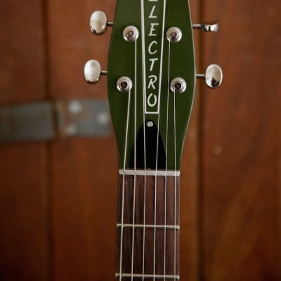 Danelectro '59M Blackout Electric Guitar Green Envy image 6