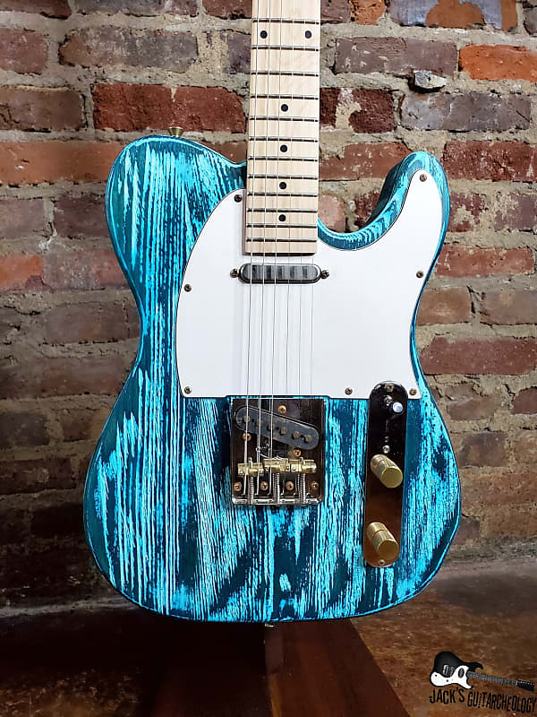 Slick Guitars T-Style Electric Guitar (2010s, Turquoise | Reverb