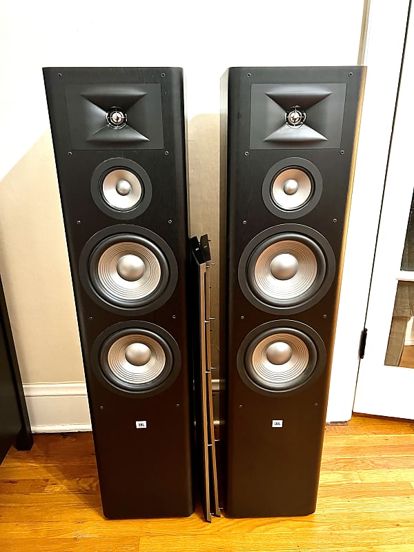 JBL Studio 290 3-Way Floorstanding Speakers Black | Reverb