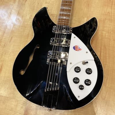 Rickenbacker 1993Plus 12-String Electric Guitar JetGlo (Black) image 1