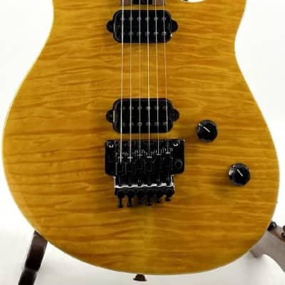 EVH Wolfgang Standard QM Baked Maple Fretboard Trans Amber Serial#:ICE2204044 for sale