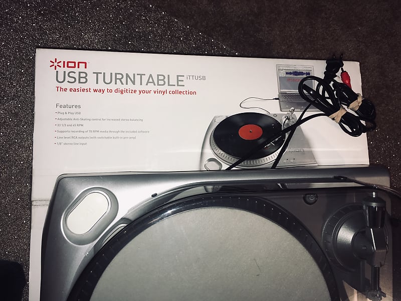 ION iTTUSB USB Turntable w/ dust cover Reverb