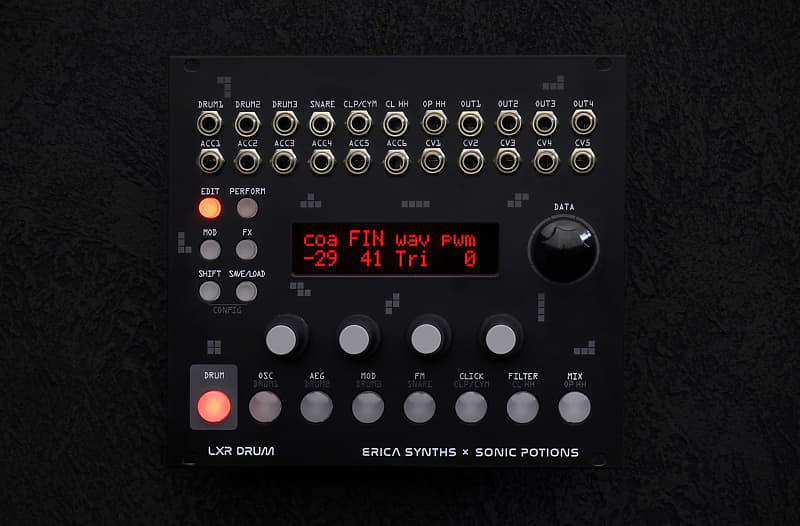 Erica Synths LXR Drum Eurorack Module | Reverb Erica Synths LXR Drum Eurorack Module | Reverb