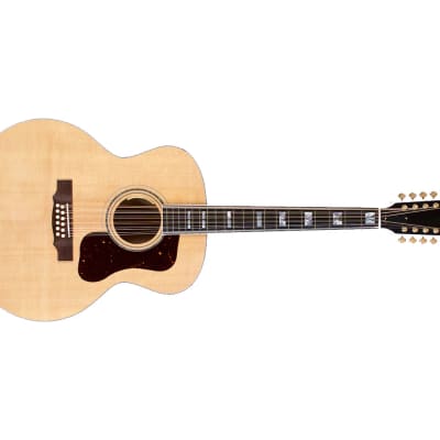 Guild USA F-512 12-String Jumbo A/E Guitar w/Case - Natural Maple - B-Stock image 4