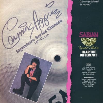 Carmine Appice's Sabian 8" Hand Hammered HH Splash Autographed! 0.15kg image 7