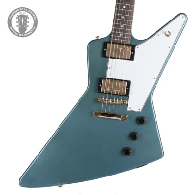 New Gibson Custom Shop 58 Korina Explorer Antique Pelham Blue VOS Made 2 Measure for sale