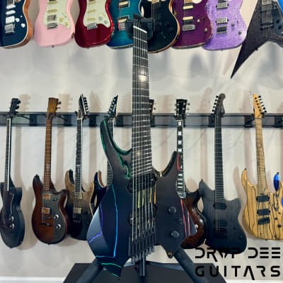 Ormsby Custom Shop Goliath Black Friday Rainbow Multiscale 7-String Electric Guitar w/ Bag-Black Friday Rainbow image 2