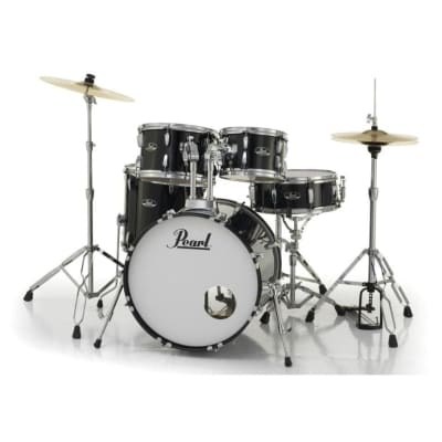 Pearl Roadshow 5pc Drum Set w/Hardware & Cymbals Jet Black image 12