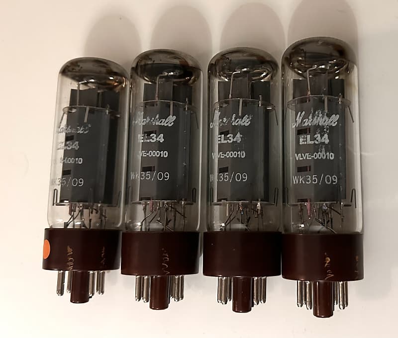 Marshall EL34 Tubes Matched Quad Reverb