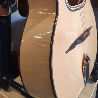 Cafe American Grande Bouche Gypsy Jazz Guitar, Sycamore back and sides, Solid spruce top image 3