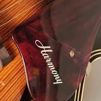 Harmony Tenor Guitar 1950s Vintage Sunburst image 10