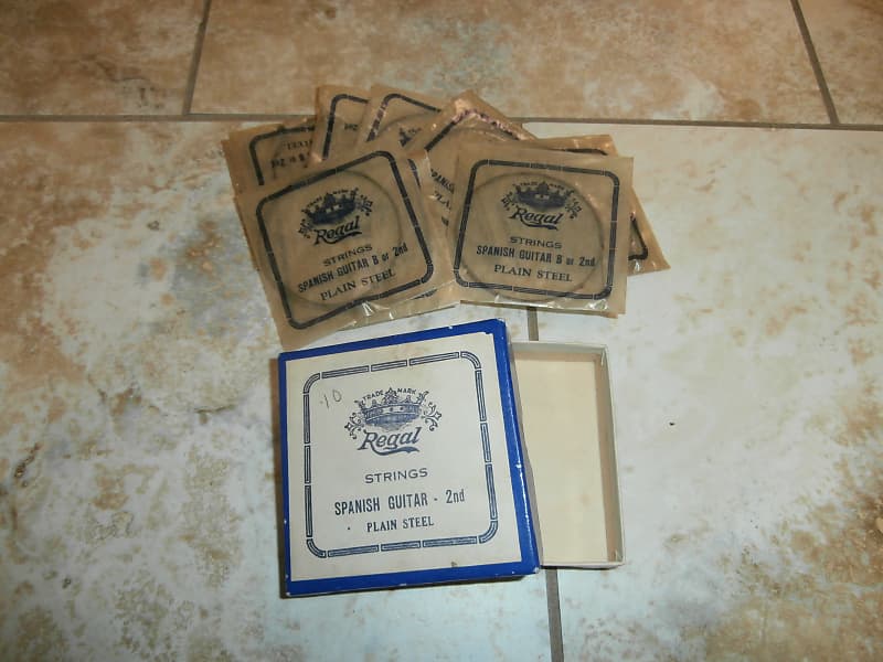 Vintage 1920's/1930's Regal Spanish Guitar 2nd Strings Box w/ | Reverb