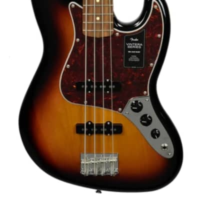 Fender Vintera '60s Jazz Bass with Pau Ferro Fretboard 2019 - Present - 3-Color Sunburst MX22170967 image 1