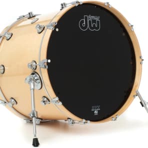 DW Performance Series Bass Drum - 18 x 24 inch - Natural Lacquer image 2
