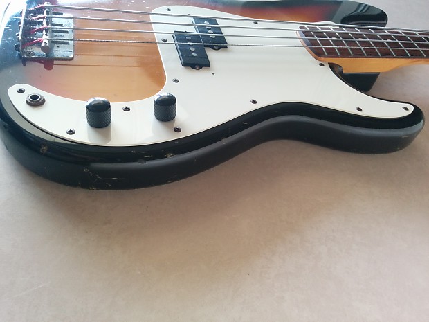 Squier by Fender JAPAN M-serial Silver series Precision Bass