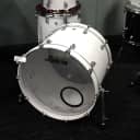 Ludwig Keystone X Series MOD 4-Piece Shell Pack w/ 22" Bass Drum - Snow White Lacquer