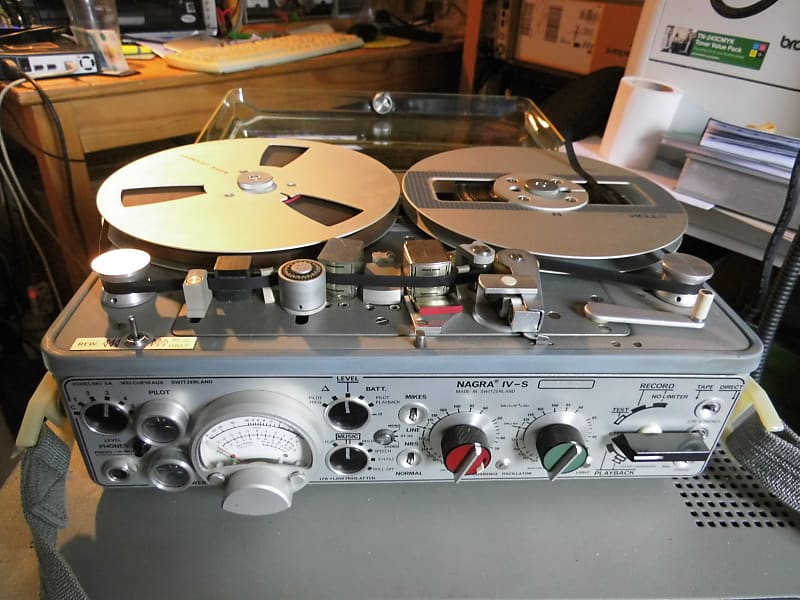 NAGRA IV-S Stereo Tape Recorder reel To Tape Recorder & Original Power