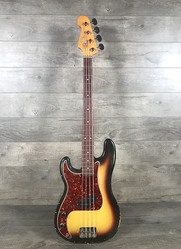 Fender Precision Bass 1966 Sunburst Lefty image 1