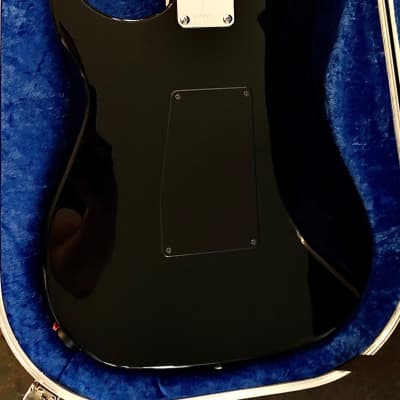 Vigier Excalibur Custom NAMM 2020 Deep Blue Flame Top Electric Guitar & Hiscox Hardshell Case image 10