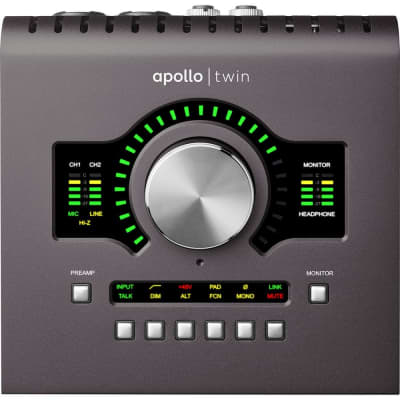Universal Audio Apollo Twin MKII QUAD Desktop Interface with Realtime UAD Processing for Mac and Windows image 2