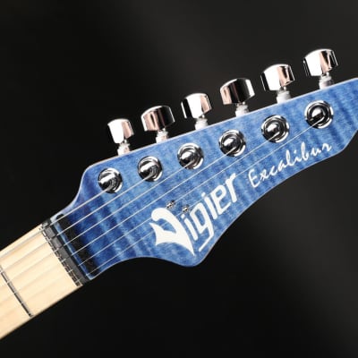 Vigier Excalibur Ultra Blues HSS, Maple in Light Sapphire with Gig Bag #220082 image 7