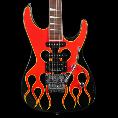 Jackson DK2 HRF 日本製 Jackson DK2 HRF Black with Hot Rod Flames Graphic Made in Japan