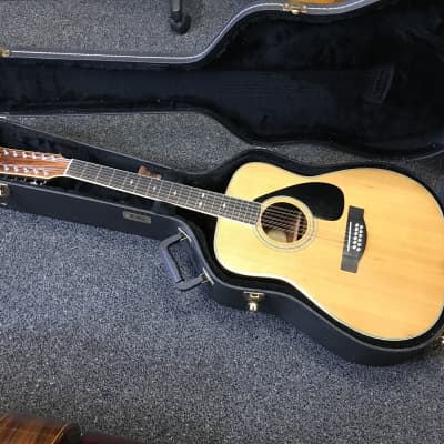 Yamaha FG-512 ii 12-String vintage Jumbo Dreadnought acoustic guitar 1980s In Excellent condition with hard case image 1