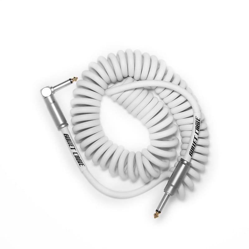 BULLET CABLE 15′ WHITE COIL CABLE image 1