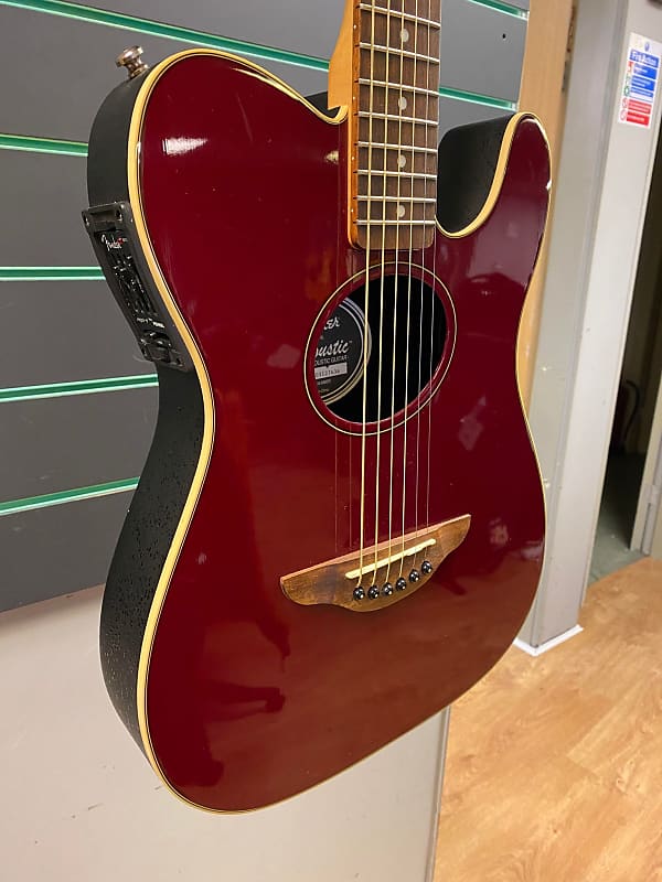 Fender Telecoustic Candy Apple Red Electro Acoustic Guitar