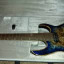 Ibanez RG1027PBF-CBB RG Premium Series HH Poplar Burl Top 7-String Electric Guitar w/ Fixed Bridge C