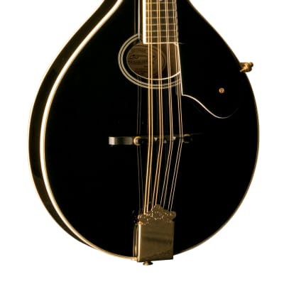 Washburn Americana M1SD Solid European Spruce / Maple A-Style Mandolin Black image 2