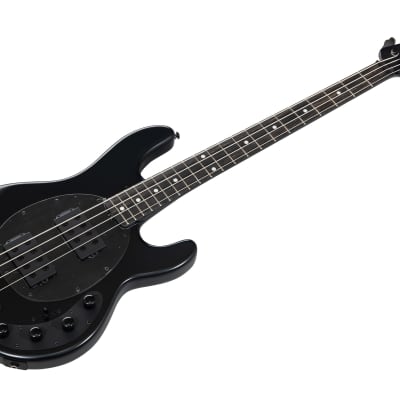 Music Man USA Stingray 4 HH Neck Through SBK - Stealth Black | Reverb