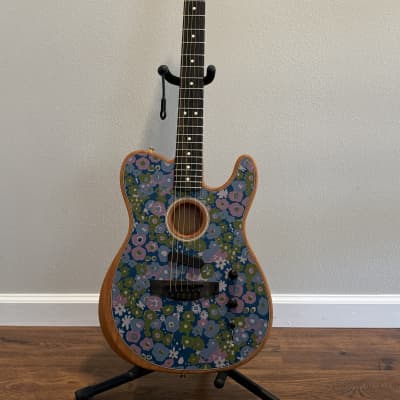 Fender American Acoustasonic Telecaster 2022 - Present - Blue Flower for sale