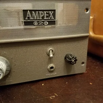 Ampex 620 Extension speaker, amp, and cabinet mono tube suitcase 1960s image 2
