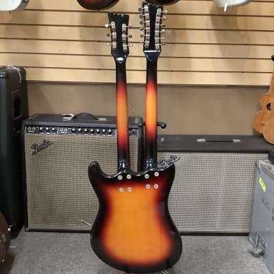 1960s Mosrite Joe Maphis Double Neck 6/12 Sunburst image 6