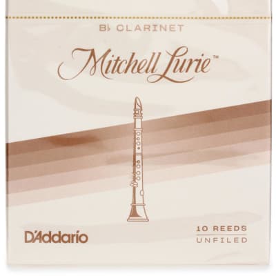 D'Addario RML10BCL Mitchell Lurie Bb Clarinet Reed - 2.5 (10-pack) image 1