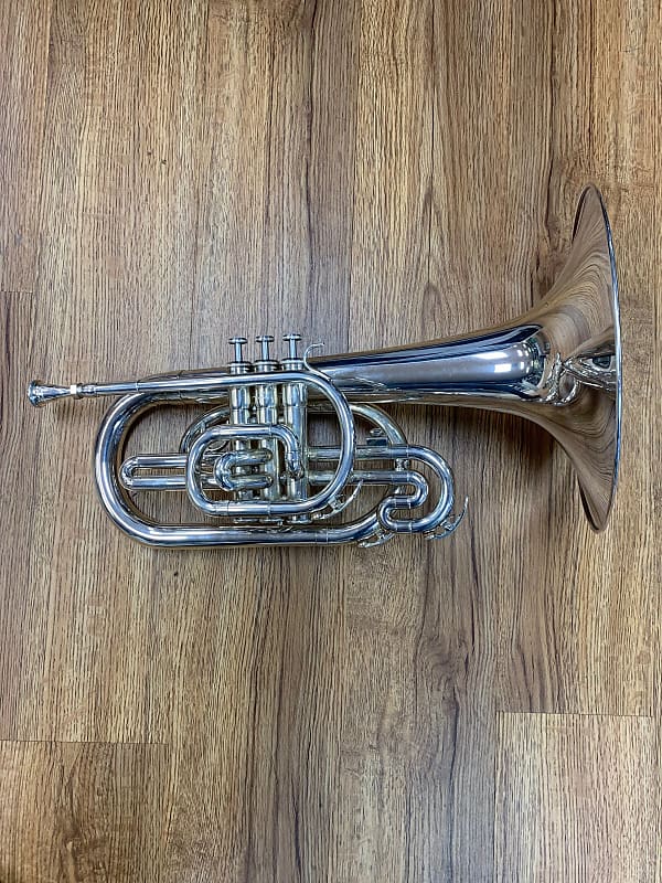 ***YAMAHA YMP203M SILVER MARCHING MELLOPHONE (USED) Reverb