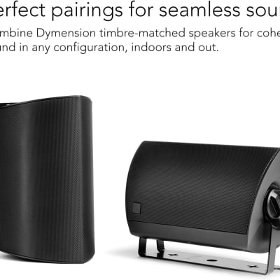 Definitive Technology Dymension AW-550 Outdoor Speaker (Black, Pair), Two-Way Surface Mount Wired Speakers, 5.25" Woofer, 1? Tweeter, & 5?x8 Passive Bass Radiator, IP66 All-Weather Outdoor Speakers image 10