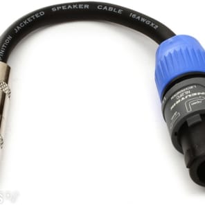 Hosa GSK-116 1/4-inch Female TS to Neutrik speakON Speaker Adaptor Cable image 2