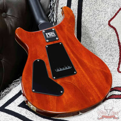 Paul Reed Smith PRS Wild West Guitars Special Run CE 24 Painted Black Neck 57/08 Pickups Orange 7.55 LBS image 9