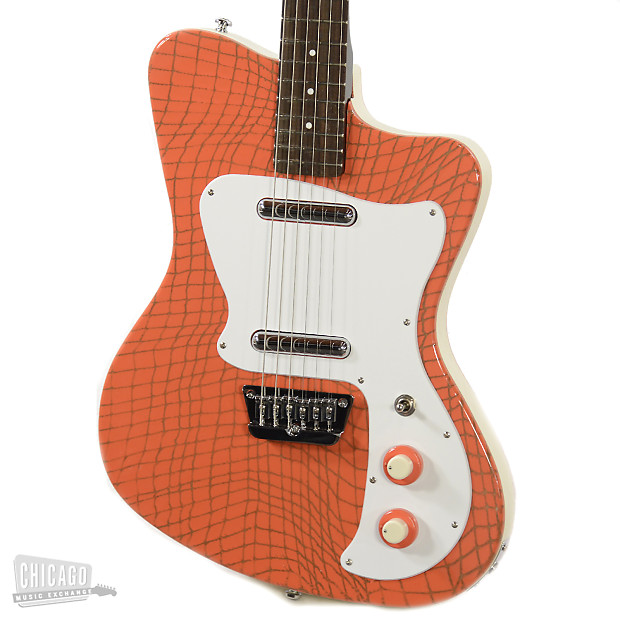 Danelectro '67 Heaven Hawk Guitar Orange Alligator