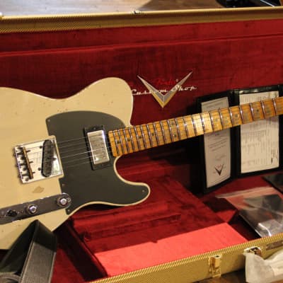 Fender Limited Edition Custom Shop '53 HS Telecaster Heavy Relic Aged White Blonde image 1
