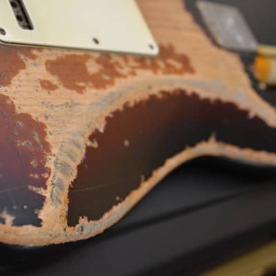American Stand Fender Stratocaster Custom Heavy Relic Sunburst CS Fat 50's image 12