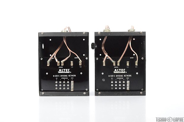 2 Altec N-500-C Dividing Network Units 500hz Crossover N500C 2 Altec N-500-C Dividing Network Units 500hz Crossover N500C