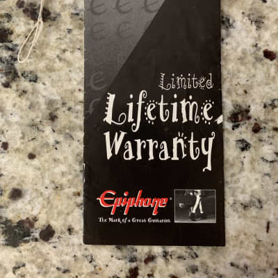 Epiphone Warranty Card  2000’s image 1