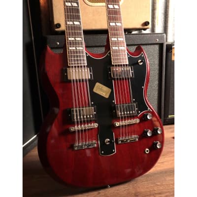 Gibson EDS-1275 Doubleneck SG Electric Guitar, Cherry Red w Hard Case image 6