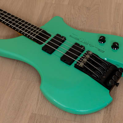 1990s Blaster Licensed by Philip Kubicki Ex Factor Headless Electric Bass  Seafoam Green, Japan | Reverb