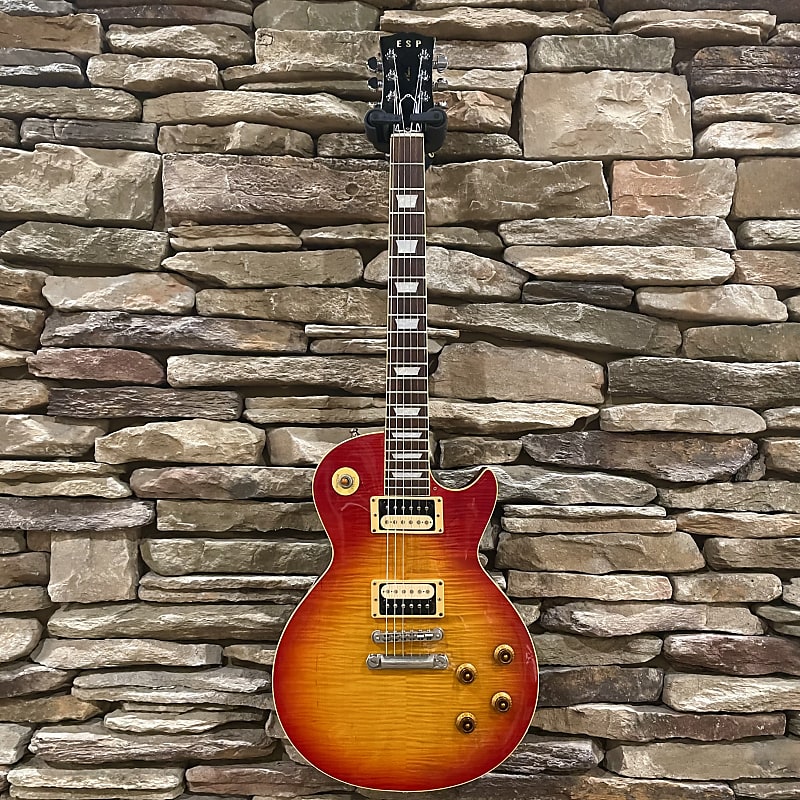 ESP 48th Custom Single Cut - Cherry Sunburst W/ HSC | Reverb